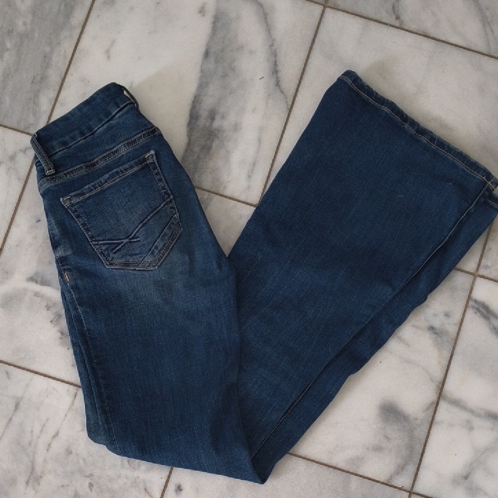 BKE Andi Slim Fit, Mid-Rise Flare Jeans, Size 24x32